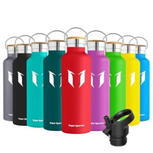 Vielfältige Edelstahl Trinkflaschen in verschiedenen Farben, ideal für Sport, Fitness und Outdoor-Aktivitäten, BPA-frei und doppelwandig isoliert.