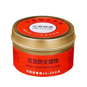 Survival Candles – geruchlose, winddichte Katastrophenkerzen mit 30 Stunden Brenndauer, ideal für Notfälle und Camping.