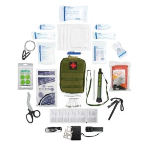 45-teiliges Survival Kit mit robustem Erste-Hilfe-Set, medizinischen Artikeln und Biwaksack für Outdoor-Aktivitäten