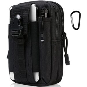 flintronic Taktische Hüfttasche, robuster und kompakter Beutel aus wasserfestem Material, ideal für Outdoor-Aktivitäten wie Camping, Wandern, Radfahren und Klettern, mit praktischen Fächern und Karabinerhaken.