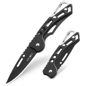 Praktisches Taschenmesser Klappmesser mit Schlüsselring und scharfer Klinge, ideal für Outdoor Aktivitäten und täglichen Gebrauch.