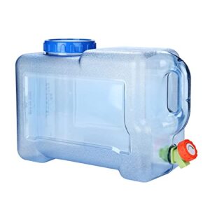 Trintion Wasserkanister mit Hahn und Schraubdeckel 18L Wasserbehälter Trinkwasser Behälter für Wandern Camping Picknick Wohnwagen - transparenter Kunststoff, ungiftig, geruchsfrei, kein Bisphenol A