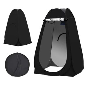 TUKAILAI Camping Toilettenzelt in aufgestellter Form, ideal für Outdoor-Aktivitäten, bietet optimale Privatsphäre und Schutz, kompakt und leicht zu transportieren.