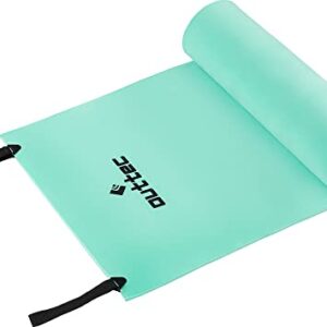 Ultraleichte, faltbare Isomatte in Mintgrün aus Eva-Schaum für Camping und Outdoor-Aktivitäten, kompaktes Packmaß von 180x50x0,6cm