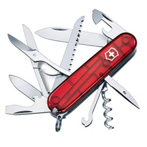 Victorinox Schweizer Taschenmesser Huntsman, Multitool, Swiss Army Knife mit 15 Funktionen, Klinge, Korkenzieher, Dosenöffner und weiteren Werkzeugen