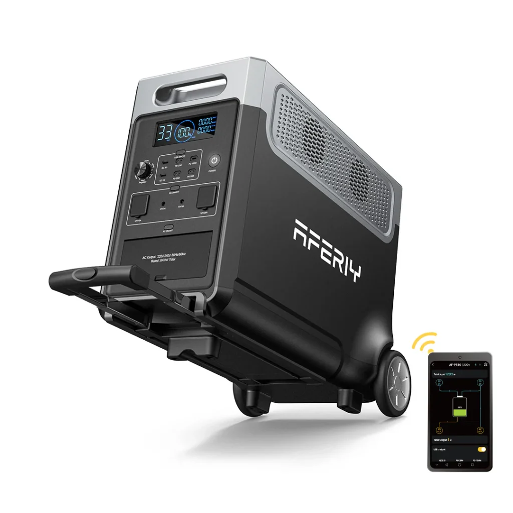 AFERIY P310 Tragbare Powerstation | 3600W, 3840Wh – Erweiterbar bis 11.520Wh, für Outdoor, Camping & Notstrom