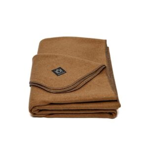 Militärische Wolldecke, 2 kg warm, dick, waschbar, groß, ideal für Camping, Outdoor-Touren, Sportveranstaltungen und Survival-Kits