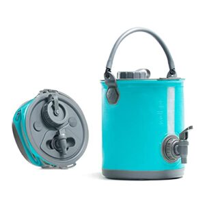 Praktischer 2-in-1 Wasserkanister mit Hahn für Camping, Festival und Wohnmobil - BPA-frei und faltbar