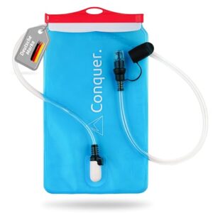 Trinkblase 2 Liter mit abnehmbarem Trinkschlauch und Biss-Ventil für Outdoor-Aktivitäten wie Joggen, Wandern, Radfahren und Trailrunning