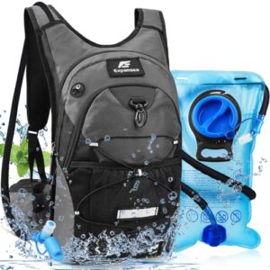 Expansea Trinkrucksack mit 3-Liter-Trinkblase, BPA-freier Wasserdichter Outdoor-Rucksack für Draußen-Sport, Laufen, Radfahren und Wandern