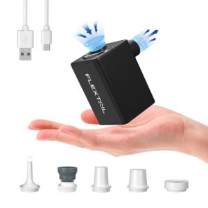 Tragbare elektrische Luftpumpe mit starkem Luftstrom und langlebigem 1600-mAh-Akku für Luftmatratzen, Poolschwimmer und Vakuumbeutel