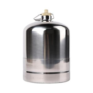 Camping-Gastank, leere Gasflasche mit Doppelventilschalter und verstärktem Griff für Outdoor-Aktivitäten wie Camping, Grillen oder Angeln