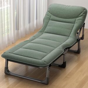 Bequeme Sonnenliege für Garten und Strand, ergonomisches Polster, verstellbar, Klapp-Liege für 1 Person