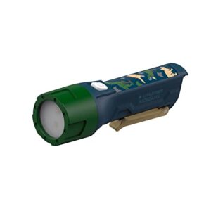 Taschenlampe mit Blinkfunktion und Farbeinstellung, für Kinder entwickelt, robust und langlebig.