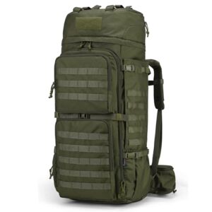 Taktischer Rucksack mit Regenhülle für Trekking, Wandern und Camping - 75 Liter Große Kapazität
