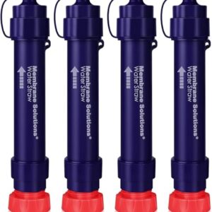 Tragbarer Wasserreiniger für Camping und Reisen, Membrane Solutions WS02, 4-Stufen-Filtrationsmembran, 5.000 Liter Wasser reines Trinkwasser