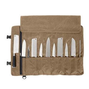 Kochmesser Rolltasche 11 Slots, Messertasche für Camping und Wandern