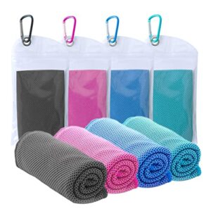 Kühlende Handtücher für Hals und Gesicht, Fitness-Handtücher mit sofortiger Kühlung bei Training, Yoga, Golf, Camping und Outdoor-Aktivitäten