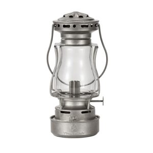 Sturmlampe für Outdoor-Aktivitäten, Retro Silber, winddicht, kerosin betrieben, ideell für Camping, Wandern und Picknick