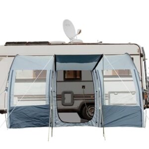 Vorzelt aus Fiberglas und Aluminium für Wohnwagen, Wohmobil, Camping, Reisevorzelt und Busvorzelt - Wasserfest und komfortabel