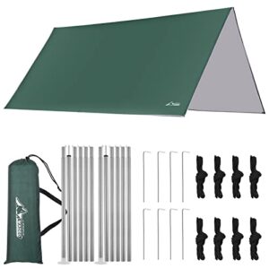 WADEO Camping Zeltplane: Wasserdichte und UV-schützende Plane für Outdoor-Aktivitäten wie Camping, Wandern und Picknick