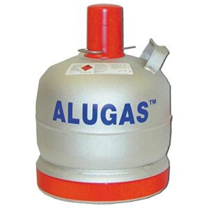 Alugas ALU Camping Propan Gas Flasche 6 kg neu, hochwertiges Produkt für den Campingplatz, 6 kg Brennstoff für Gasherd und Kochgeräte