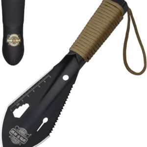 Ultraleichte Backpacking Schaufel, Campingschaufel Mini Garten Schaufel Hiking Schaufel Camping-Multitool mit Tragetasche zum Wandern, Graben und Gartenarbeit im Freien
