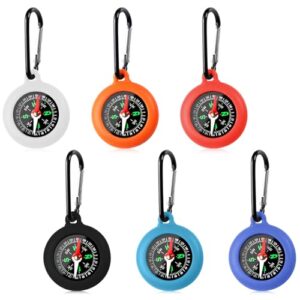 Kleiner Kompass mit 12 Punkten und einem Zirkel für Outdoor-Aktivitäten wie Wandern, Camping oder als Spielzeug für Kinder