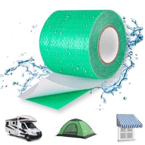 Reparaturband für Lkw und Zelte, 5.7cm x 10m groß, wasserdicht, professionell, PE Textilklebeband für Abdeckplane Markise Zelt Grün