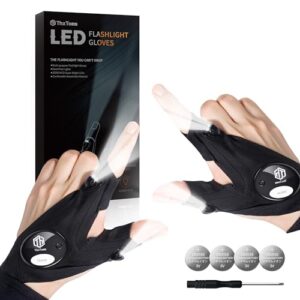 LED-Handschuhe mit Licht, einzigartiges Geschenk für Männer, perfekt für Valentinstag, Geburtstag oder Weihnachten, exklusive Doppelscheinwerfer und professionelle Freisprechbeleuchtung.