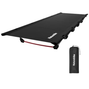 Ultraleichtes Feldbett für Erwachsene, tragbar und leicht zu transportieren, mit einer maximalen Tragfähigkeit von 150 kg, ideal für Camping, Wandern oder Rast im Büro