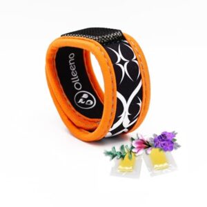 Mückenschutz Armband für Outdoor, Camping, Wandern und Sport - Anti-Mücken-Armbänder mit Neopren und verstellbarem Klettverschluß
