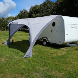 Hochwertiges, aufblasbares Sonnensegel für Wohnwagen mit UV-50+-Schutz, perfekt für 360/420/450 cm große Wohnwagen