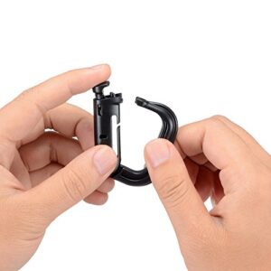 10 Stück D-Ring Karabiner Grimloc Locking für Molle Gurtband mit Rucksäcken, hochwertiges Accessoire für Outdoor-Aktivitäten