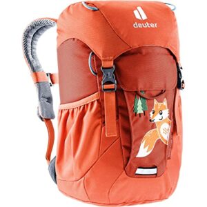 Robuster Rucksack für Kinder, wasserabweisendes Material, weiche gepolsterte Rücken- und Schulterträger, ideal für Spaziergänge oder Wandertouren, Lava-Paprika Farbe, 10 Liter Fassungsvermögen