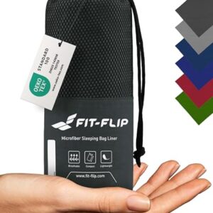 Ultraleichter Hüttenschlafsack mit Mikrofaser Inlett, extra Kissenfach und atmungsaktivem Material für einen erholsamen Schlaf unterwegs