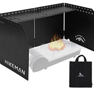 Faltbarer Windschutz Campingkocher aus eloxiertem Aluminium für Outdoor-Aktivitäten wie Camping, Picknick-Kochen und BBQ