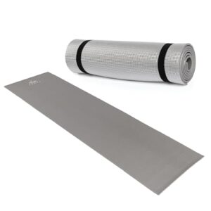 Kompaktes Isoliermatte aus XPE und Aluminium für Camping, Wandern und Bushcraft in eleganter Grau-Farbe mit Gewicht von nur 160g