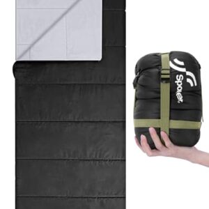Schlafsack für Camping, Backpacking und Wandern: Sommer-Schlafsack mit hoher Wärmeisolierung und atmungsaktiver Baumwollfülle