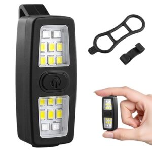 Ergonomische LED Taschenlampe mit hoher Leistung (600 Lumen) und 7 Beleuchtungsmodi. USB wiederaufladbare Klemmleuchte für Outdoor-Aktivitäten wie Laufen, Joggen, Camping und Wandern.