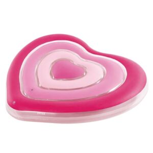 Aufblasbare Luftmatratze Intex Herz, Vinyl, Rosa, 155x135x25 cm für einen erholsamen Schlaf