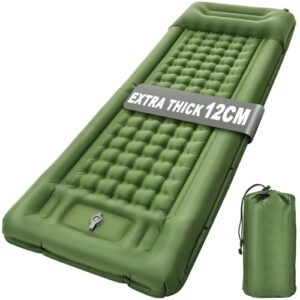 Isomatte Selbstaufblasend, 12CM dicke Luftmatratze für Camping und Outdoor-Aktivitäten