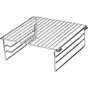 Klappgrillrost für Outdoor-Genießer, Edelstahl, 3-stufig verstellbarer Grill, perfekt für Picknicks, Camping und BBQ