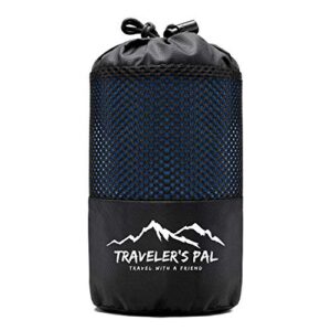 Traveler's Pal Hüttenschlafsack aus 100% Duraweave - Reiseschlafsack - Leichter und dünner Inlett Sommerschlafsack in Indigoblau für Abenteuer und Camping