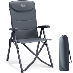 TIMBER RIDGE Campingstuhl Faltbar 150kg mit Tasche und hoher Lehne für Garten, Balkon oder Wohnmobil