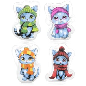 Wärmer für kalte Tage, wiederverwendbarer Taschenwärmer mit Katzenmotiv, Wärmepad für unterwegs, Handwärmer mit verschiedenen Katzen Designs.