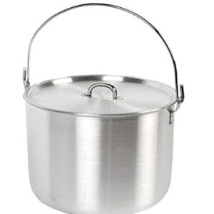 Aluminium Campingkochtopf mit Henkel und Deckel für Gaskocher, Grill und offenes Feuer - ideal für kleine und große Gruppen