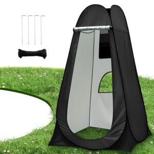 Charmofun Pop Up Duschzelt, Camping Toilettenzelt mit UV-Schutz und mobiler WC-Funktion für Outdoor-Aktivitäten