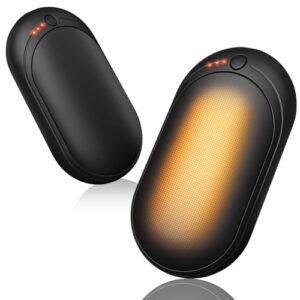 Elektrischer Handwärmer mit 2-in-1-Design, 20-stündiger Akkulaufzeit und Pulsheiztechnologie für Outdoor-Aktivitäten wie Camping und Wandern.