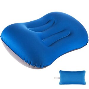 Ergonomisches Reisekissen für Outdoor, Camping und Wandern - Ultraleichtes Aufblasbares Kissen für Strand und Urlaub